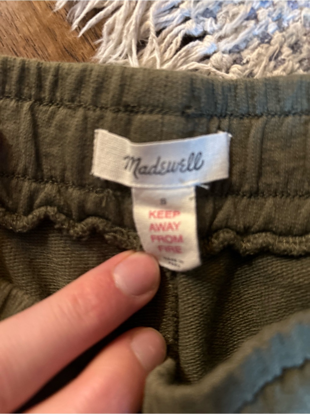 Madewell Olive Green Pull-On Bottoms woman’s sweatpants